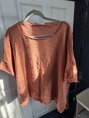 Free People Beach Tunic Top - light Rust Orange